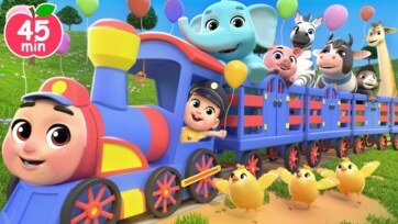 Happy Animal Train Adventure with Baby Conductor and Friends