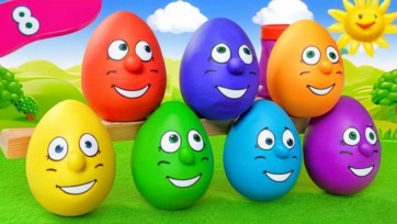 Learn colors video with surprise eggs